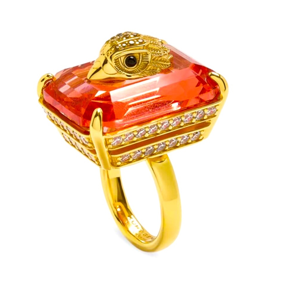 KURT GEIGER LONDON Crystal Cocktail Ring NWT SZ 7